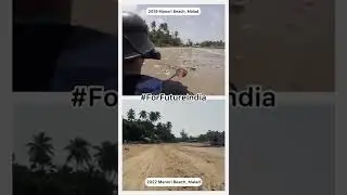 2019 vs 2022 !!!ter 1 Year Cleanup drive, see how look Manori beach right now !  #swachhbharat