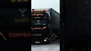 hot girl driving scania trucks#scaniav8