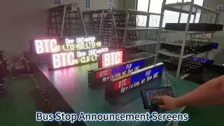 LED Display, Bus Stop Announcement Screen for Buses and LED Advertising Screen for Buses #shorts