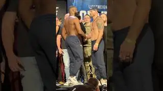 🤝🏆 JON JONES AND STIPE MIOCIC SHAKE HANDS AT FINAL FACE OFF BEFORE UFC 309