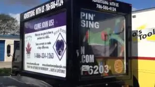 2006 Isuzu Mobile Scrolling Advertising Billboard Truck For Sale LOW MILES DIESEL