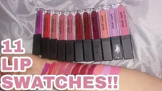 11 LIP SWATCHES!! NEW SLEEK MAKEUP MAJOR MATTE ULTRA SMOOTH  MATTE LIP CREAM