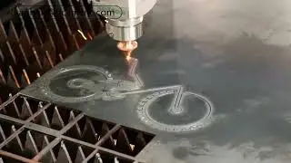 BCAMLASER Fiber laser cutting machine cutting handicraft bicycle one-time forming