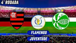 Flamengo x Juventude 4° RODADA!! Brasileirão 2025 (Pes Brazukas 25)