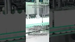 Ten Head Automatic Liquid Detergent Filling Machine#liquidfillingmachine #bottlefillingmachine