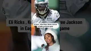 Eli Ricks , Kelee Ringo, Adoree Jackson in Eagles preseason game&nbsp; #philadelphiaeagles #eagles