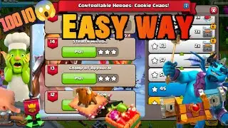EASY WAY 3 STAR controllable Heroes CHALLENGE in coc|strategy |(clash of clans)