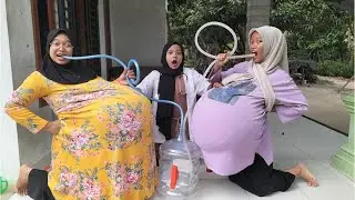 Kasihan 😜🙀🚑😭 Ibu Hamil inum Air Galon Jadi Buncit Sakit Perut Melahirkan