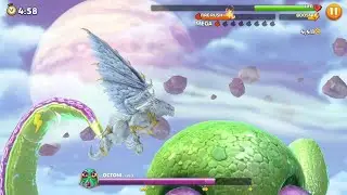Dragon Helion  vs Giant Enemy boss Octoni Lvl 3 - Hungry Dragon. #gaming #hungrydragon #gameplay