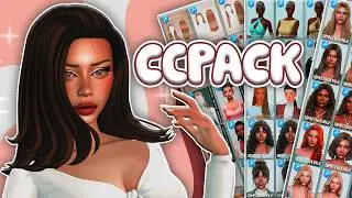 Sims 4 cool maxis match FEMALE hairs cc pack // HAIR CC FOLDER // Best Custom Content Finds