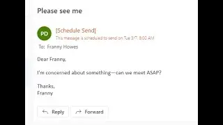 How to use schedule send in Outlook for Web