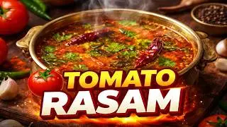 Hot & spicy tomato rasam Lakshmiworld25