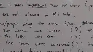 Present simple Passive  and the use of passive voice Part 2