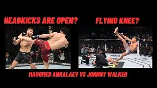 Ankalaev Will Head Kick Walker Out Cold? Walker Wins By Flying Knee? UFC 294 Fight Breakdown