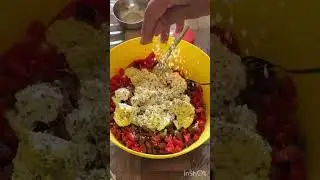 Healthy Protein Rich Salad - Rajma & Paneer Dip