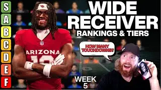 Top 50 Wide Receiver Rankings & Tiers - Week 5 Fantasy Football