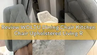 Review WOLTU Dining Chair Kitchen Chair Upholstered Living Room Chairs with Backrest, Armrests, Meta
