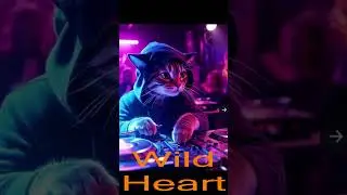 Wild heart with DJ Kofi the cat EDM original song