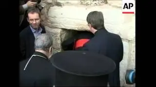 The Archbishop of Canterbury, Rowan Williams visits Bethlehem