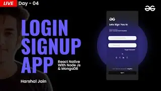 Login Signup App in React Native with Nodejs and MongoDB ( Day - 4 ) | React Native Projects