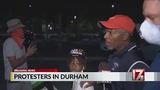 Hundreds at Durham protest remain peaceful Saturday