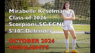 Mirabelle Keselman October 2024 Highlights