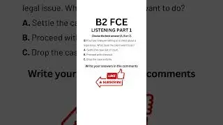 B2 First (FCE) Listening Practice Test 2024 - Part 1 #b2firstlisteningtests #learningenglish #fce