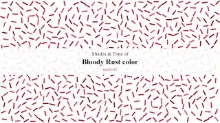Shades & Tints of Bloody Rust color #da2c43 A Warm Red color #c1273b #a92234 #de4357 #e25a6c