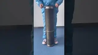 Edge welded bellow extend and compress show