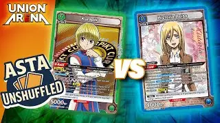 Green Kurapika Snipe vs Blue Historia Reiss AOT ! | Union Arena Hunter x Hunter vs Attack on Titan