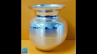Silver Glow Amrit Pooja Kalash Silver Plated Puja Lota Shining Vessel Pot