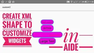 Creating shape.xml for setting background of widgets