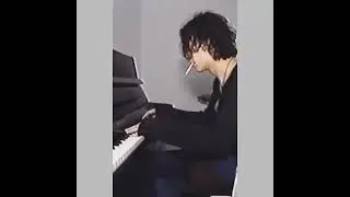 Ville Valo playing The Hill Street Blues theme song on piano (source: @solitary_heartkiller on IG)