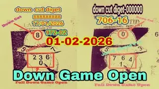 Thailand Lottery Hit Down Set Open  |  01/02/2026  | Thai Lottery Full Down Game Open 