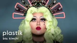 Kim Chi Behind the scenes of Plastik Magazine's cover shoot