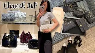 CHANEL 26P Pre Spring Summer Luxury Shopping: So many NEW BAGS! Chanel Mini 25, Denim, Shoes, RTW