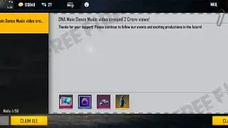 How to claim share the DNA me dance rewards in free fire | free fire new event | Garena free fire