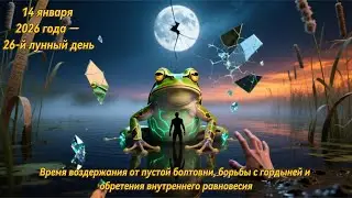 14 января 2026 года — 26-й лунный день. Время воздержания от пустой болтовни, борьбы с гордыней