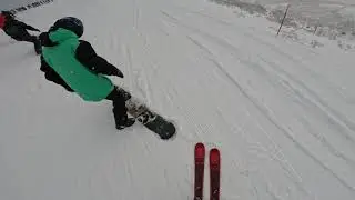 RAW morning lap of Niseko Grand Hirafu on 2023 Volkl Mantra M6