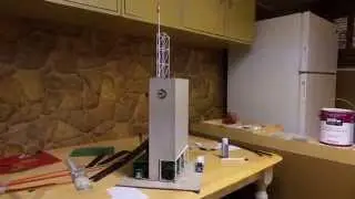 Ho scale grain elevator in progress