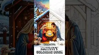 Nativity Coloring Book Preview 👼🏼 🌟 150 Printable Pages to Download | Chromopia