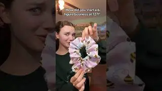 😱 How did she Start a GIANT business at 13?!! #scrunchies #business