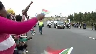 Mandela's coffin arrives in his childhood village of Qunu