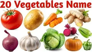 Vegetables Name |20 Vegetables Name for Kids | Learning Vegetables Names in English with Pictures