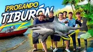 PROBANDO LA CARNE DE TIBURÓN EN UNA ISLA CON EL CREW | a que sabe realmente?
