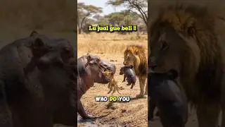 The most exciting BARTER #wildlife #lionvshippo #animalshorts