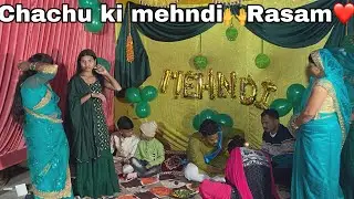 Chachu ki mehndi Rasam /keep watching supporting/❤️plz subscribe 🙏🏻