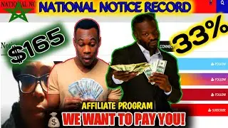 We Want to PAY YOU $165! | National Notice Record Affiliate Program | Don't Weave in My Lane