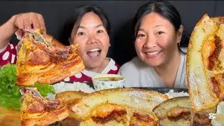 BIG SIZE PORK MUKBANG|JUICY PORK CURRY WITH BASMATI RICE|NEPALI MUKBANG #mukbang #porkbelly 