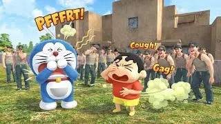💥 Sinchen and Doraemon are captured by goons😱  Indian theft auto simulator 🎮